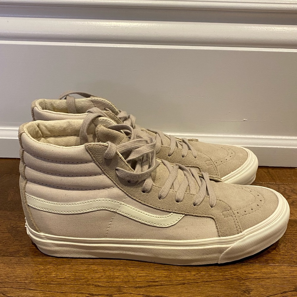 Vans OG SK8-Hi LX Leather+Suede+Canvas - Feather Grey x Marshmello, Sz 10, New